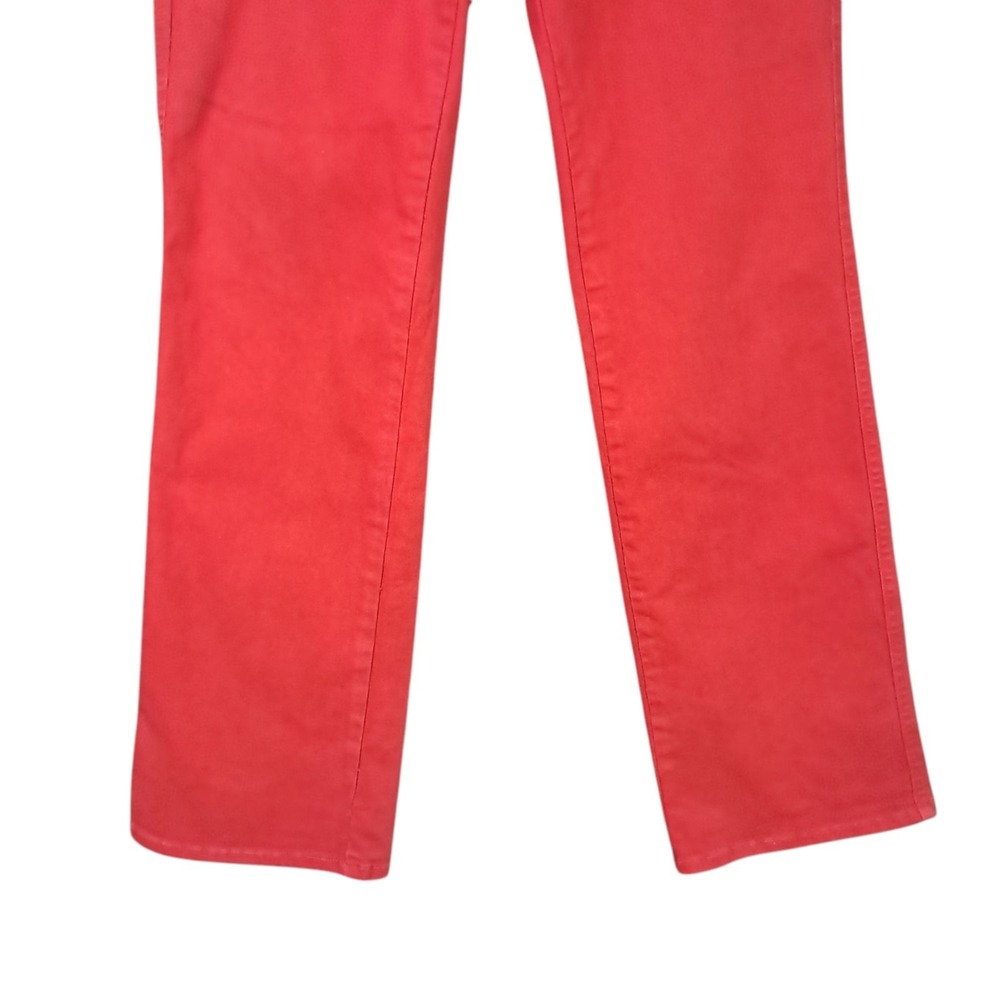 Y2K Red Apple Bottom Jeans Low Rise Apple Embroidered No Back Pockets‎ Size 12 - Picture 5 of 14